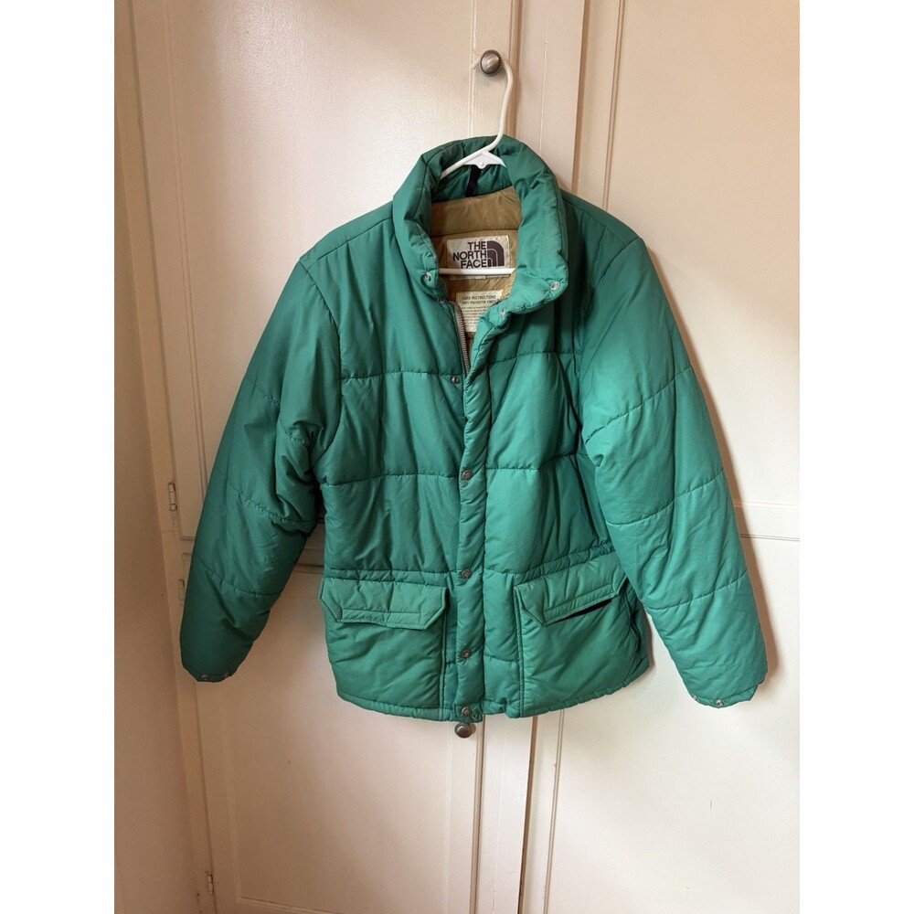 Vintage 70s/80s The North Face Brown Label Green Puffer Jacket USA Men’s M